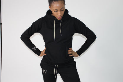 Black Luxe Jogger Hoodie